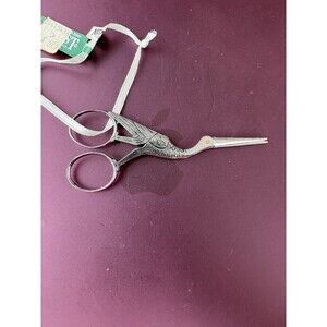 Midwest Of Cannon Falls Stork Scissors Ornament NWT